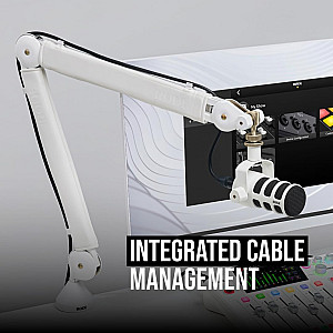 Rode PSA1 PLUS Premium Professional Studio Arm with Integrated Cable, White